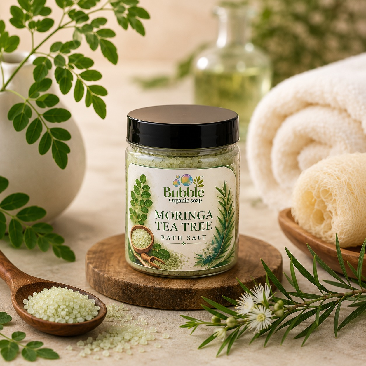 Moringa Tea Tree Bath Salt